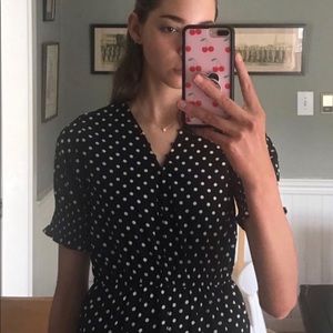 ASOS tall polka dot midi dress